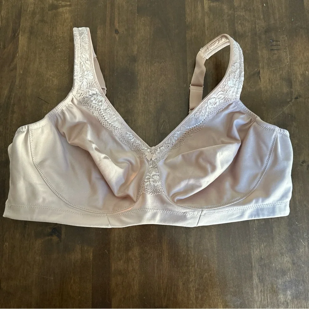 Glamorise Bra 46C Wireless Comfy Adjustable Sexy Everyday Comfort‎ Support 💕